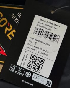 Fake Arc'teryx Macai Jacket tag 5d