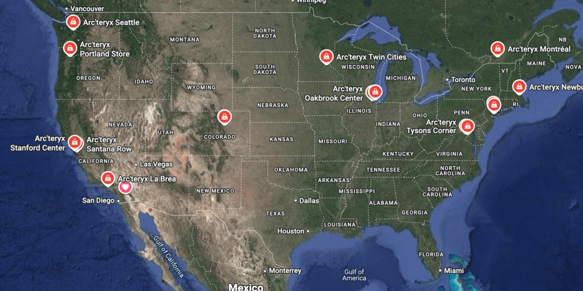 Arc'teryx Locations