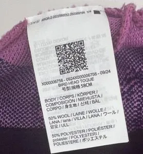 Real Arc’teryx Bird Head Inside Tag